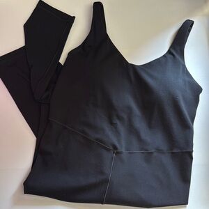Aerie Offline Black Sleeveless Jumpsuit